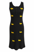 Banana Slug Embroidery Dress
