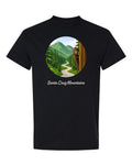 Bigfoot Road Santa Cruz Mountains Black T-Shirt | %100 Cotton