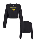 Santa Cruz Mountain Banana Slug Crop Long Sleeve 100% Cotton