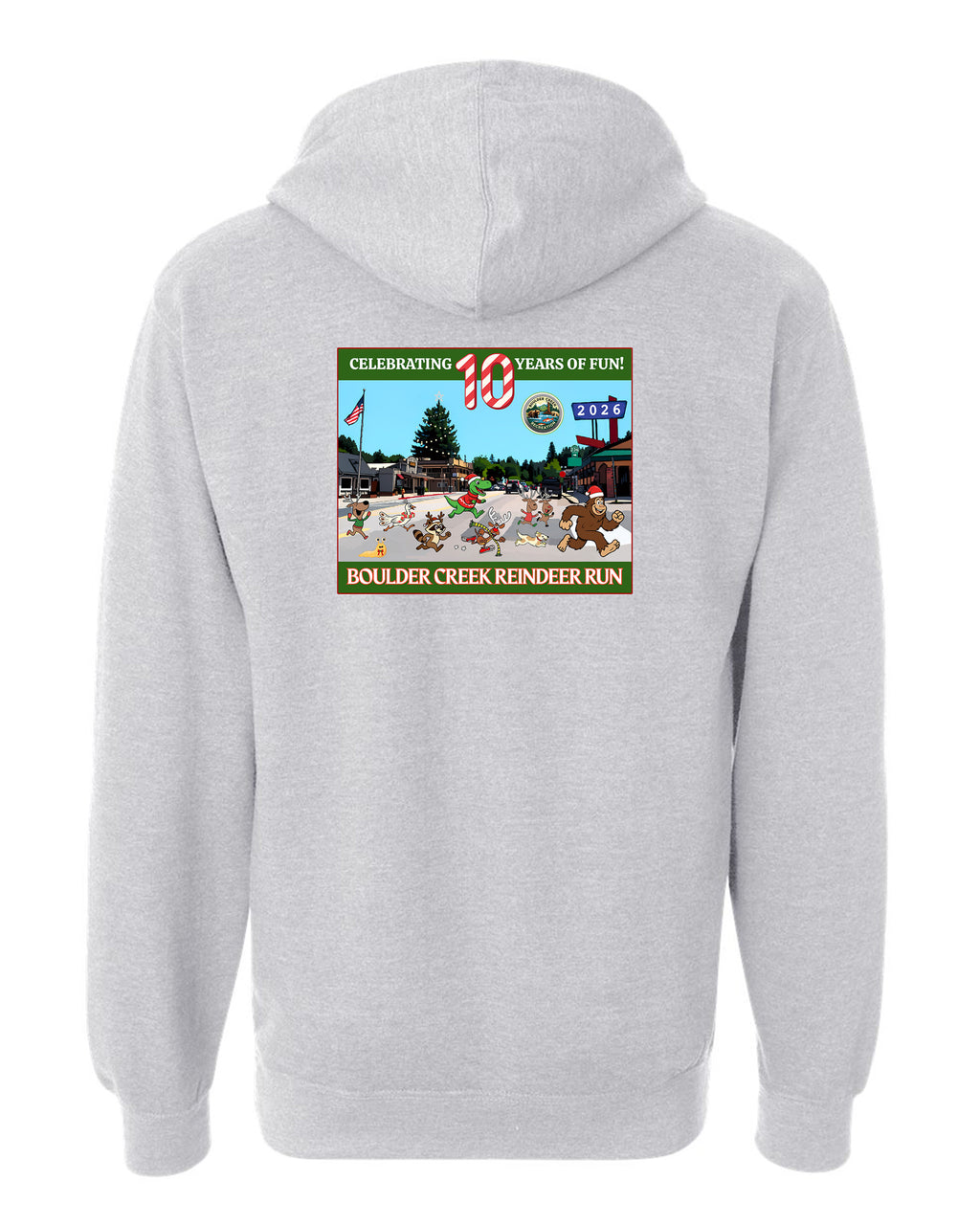Heather Grey Pullover Reinder Run 2026