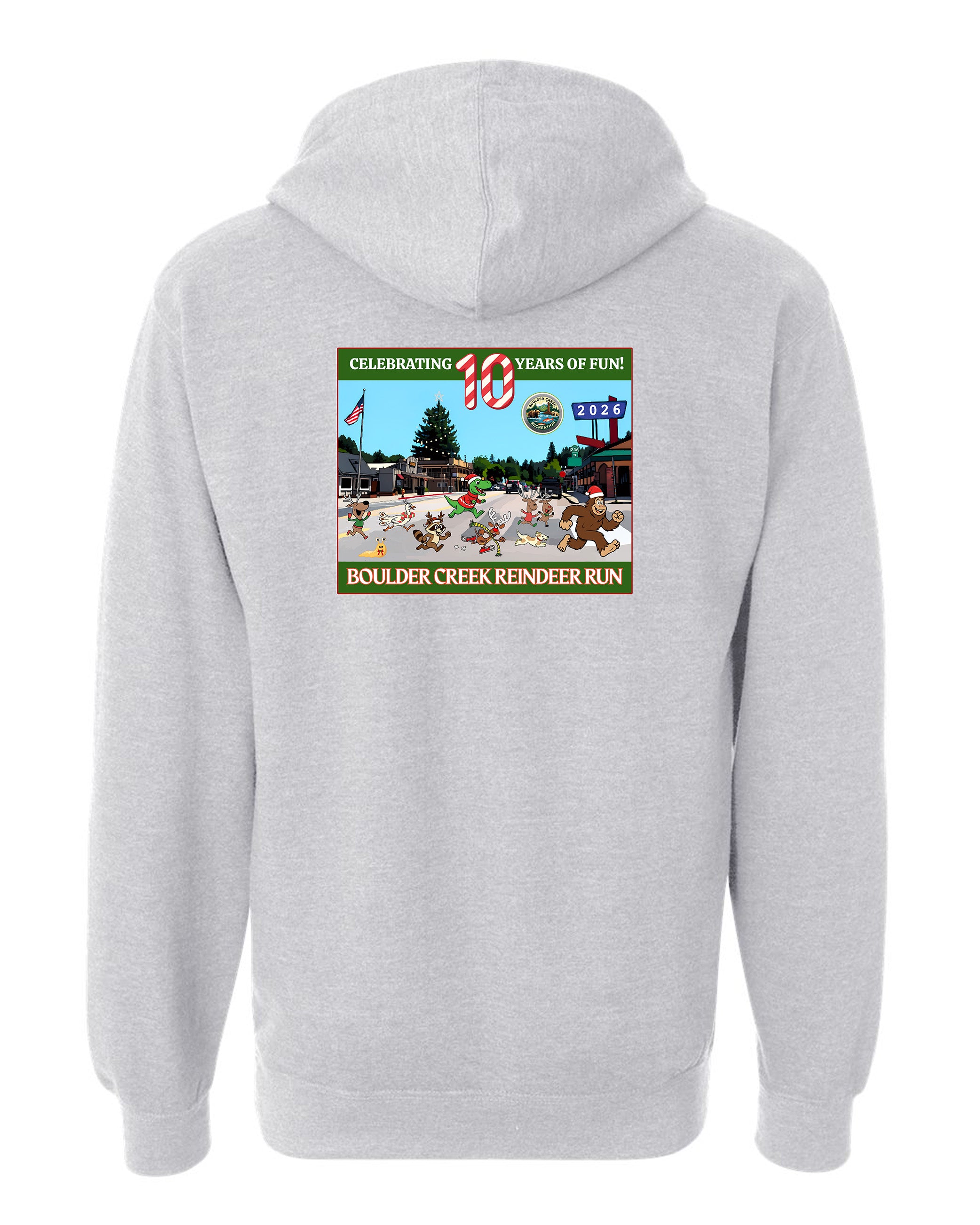 Heather Grey Pullover Reinder Run 2026