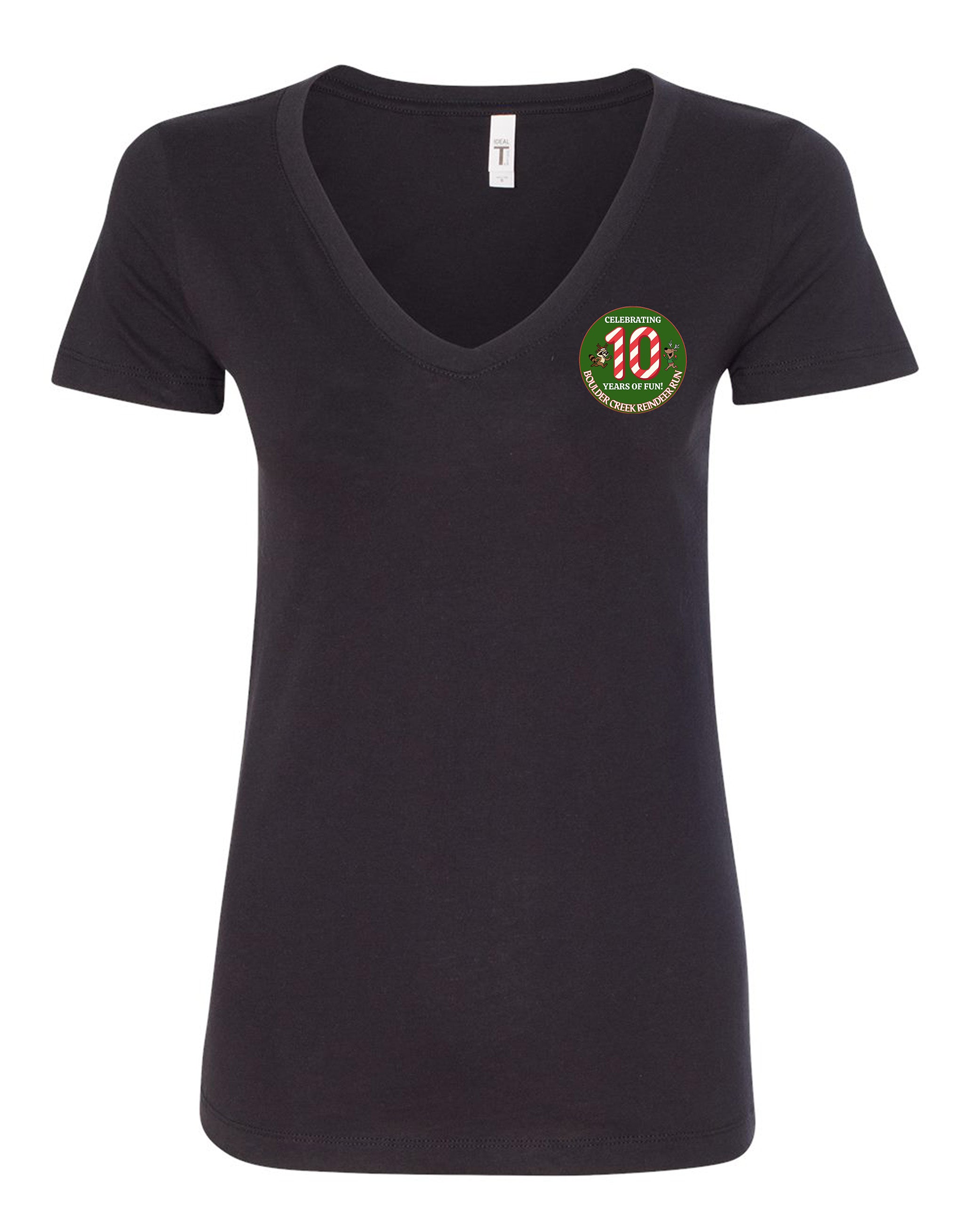 Reindeer Run Women's V Neck