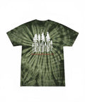 Santa Cruz Mountains Forest Green cirucular tie dye